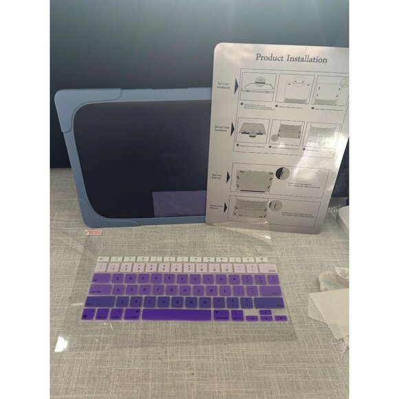 High Quality Keyboard Cover & Case For 13" MacBook Air  With Installation Guide - Picture 4 of 7